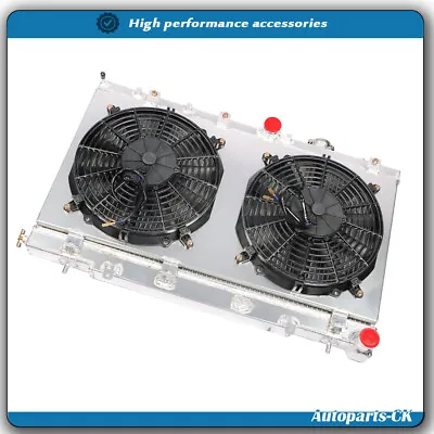 For 2002-2007 Impreza Wrx Sti 2-row Aluminum Core Racing Radiator+12v Fan Shroud • $131.98