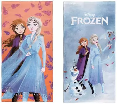 £12.99 • Buy Disney Frozen Beach Bath Towel Elsa Anna 100% Cotton Large Size 140 X 70 Cm