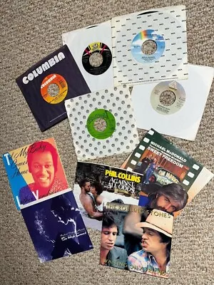 RARE LOT MIXED 7  Vinyl 45's/PS's: Pop Country Soul New Wave Rock • $2.50