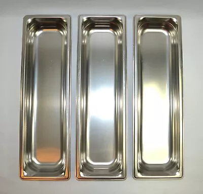 Lot Of 3 VOLLRATH Super Pan 3 * Anti-Jam S/S Steam Table/Hotel Pan - Made In USA • $40