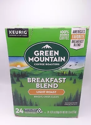 Green Mountain Breakfast Blend Coffee Light Roast 24 K-cup Pods 2/12/25 • $16.16