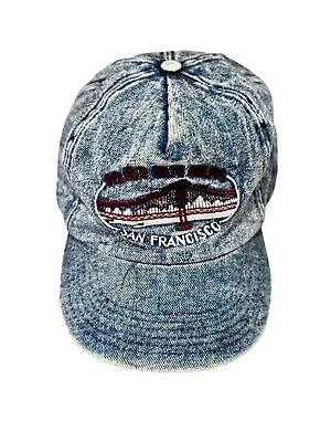 Vintage Acid Wash Denim San Francisco SnapBack Hat/Cap • $24.99