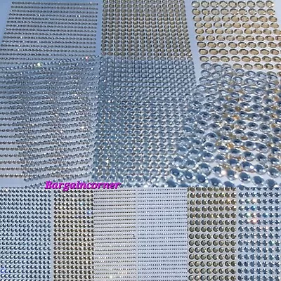 £1.98 • Buy Gem Stickers Rhinestone Stickers Adhesive Back Art Craft Face Decoration Jewel