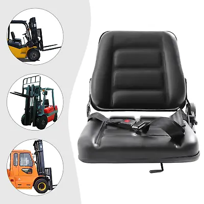 Universal Parts Forklift Seat Fits Cark Cat Hyster Yale Toyota Mitsubishi Black • $142