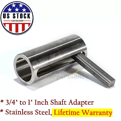 $9.99 • Buy 3/4  To 1  Inch W/Step Key Gas Engine Crank Shaft Sleeve Adapter Predator US