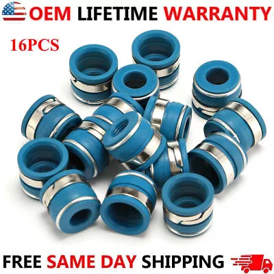 SBC Chevy Chevrolet Small Block Performance VITON Valve Stem Seal Set Of 16 NEW • $11.49