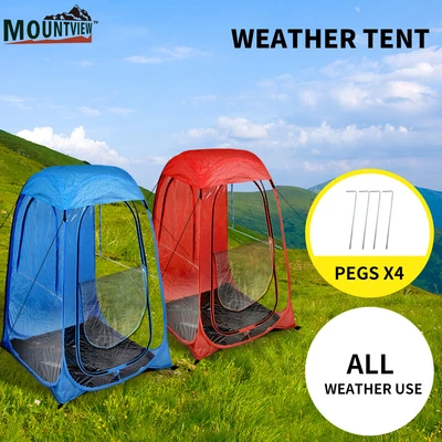 $37.99 • Buy Mountview Pop Up Camping Tent Beach Portable Hiking Tents Weather Shelter Shade