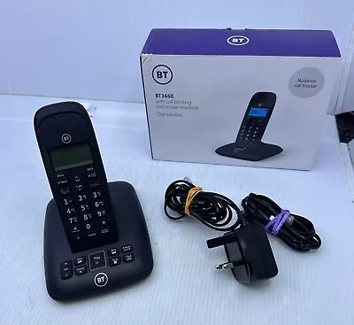 BT Single Digital Cordless Landline Telephone With Answering Machine • £10