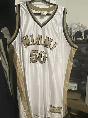Miami Heat Udonis Haslem Miami High School Official Throwback Jersey SzXXL NWOT • $65