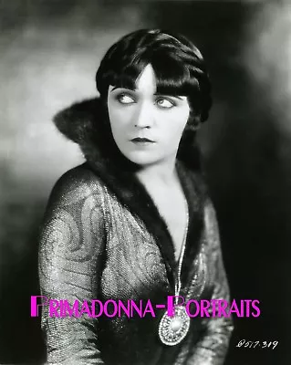 POLA NEGRI 8X10 Lab Photo 1920s Stunning Majestic Glamour Fur Style Portrait • $14.99