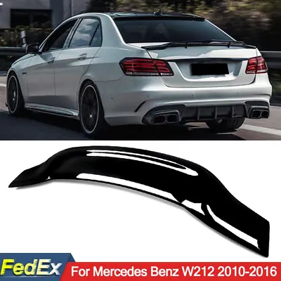 $85.49 • Buy For Mercedes Benz W212 E350 E550 E63 AMG 2010-2016 Trunk Spoiler Wing RT Style