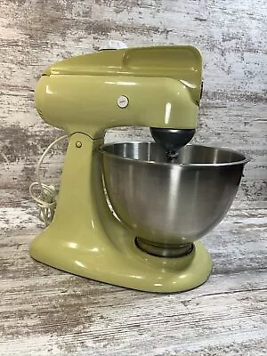 KitchenAid 4C Stand Mixer & Whisk  Great Working Condition Vintage Yellow Retro • $119