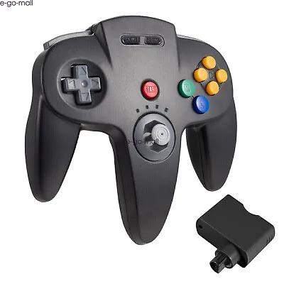 2.4G Wireless N64 Controller Rechargeable Gamedpad Rumble Pak For Nintendo 64 • $29.99