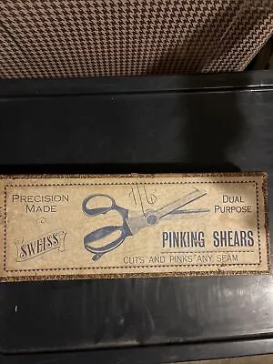 Sweiss Vintage Pinking Shears Scissors Zig Zag Cut Australia Made With Box. • $69.99
