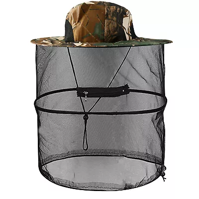 Anti-Mosquito Bug Bee Insect Head Net Hat Cap Sun Protection Fishing Hiking USA • $7.95