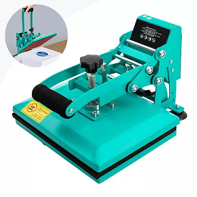 11.8*9 Inches Heat Press Machine For DIY T Shirts T Shirt Press Machine Blue US • $128.25