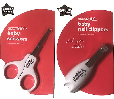 £6.49 • Buy Tommee Tippee  Essential Basics Baby Nail Clippers And Essential Baby Scissors
