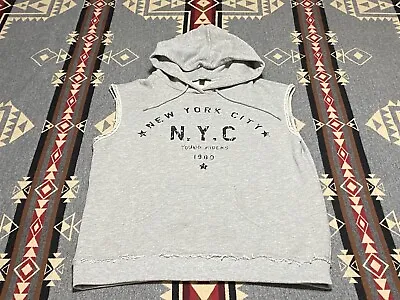 New York City Young-riders 1980 Boxing Gym NYC Sleeveless Hoodie Sz S MNG ZU • $22.45