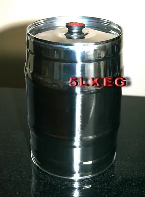 5L Stainless Steel Beer Keg Mini Party Dispenser/Barrel Home Brew Growler Bottle • $64.50