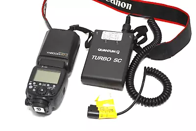 Quantum Turbo SC Battery With Canon Cables + Yongnuo Speedlight • $79