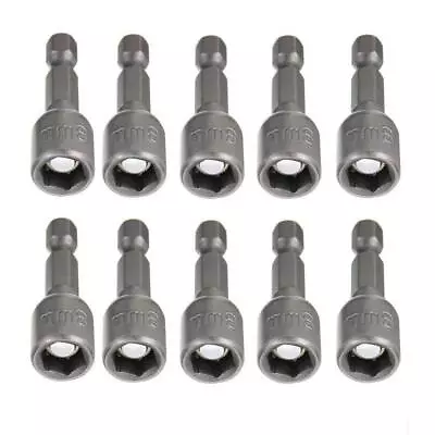 5/16'' Nut Driver Bit Sets 10 PCS Hex Magnetic Power Impact Nut Setter Socke... • $12.56