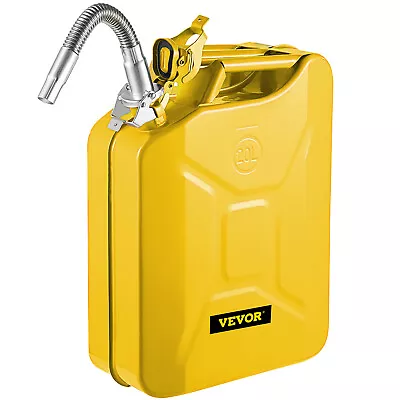 VEVOR Jerry Can 5.3 Gal / 20L Jerry Fuel Can With Flexible Spout For Cars Yellow • $52.99