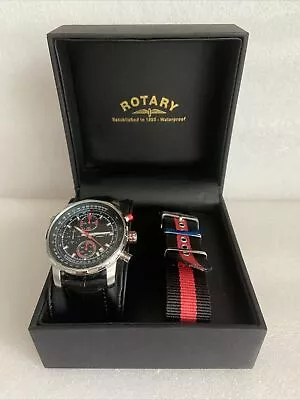 Rotary Men's Interchangeable Chronograph Leather Strap Watch. GS03641/04 KIT. • £75