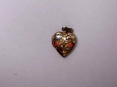 Vintage 1/20 14K Gold Filled Heart Locket Pendant • $16