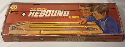 Vintage Ideal Rebound 1970 Two Cushion Shuffleboard Tabletop Action Game • $45