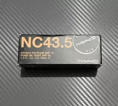 MAC Studio Fix Fluid SPF 15 Foundation - 30ml - NC43.5 - BRAND NEW IN BOX • £34.25