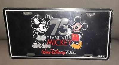 Walt Disney World 75 Years With Mickey Tin Display Vanity License Plate~new • $65.99