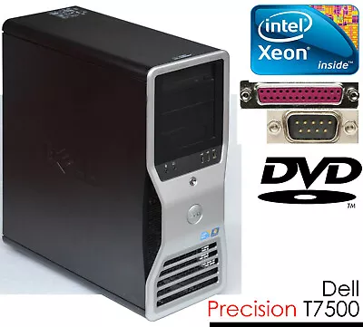 Work Station Dell Precision T7500 4GB RAM 500GB 3D Graphic Card For Cad 275 • £455.48