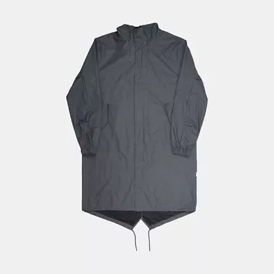 Rains Fishtail Parka / Size L / Long / Mens / Grey / Polyester • $55.95