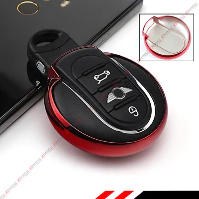 For 2015-18 F55 F56 F57 Mini Cooper Tpu Soft Protective Key Fob Case Cover-red • $8.99