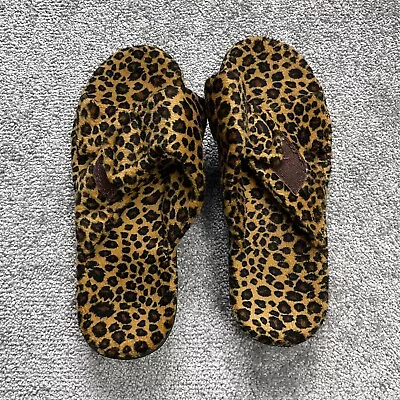 Vionic Womens Relax Leopard Animal Print Slippers Womens Size 11 Orthanheel Tech • $21.75