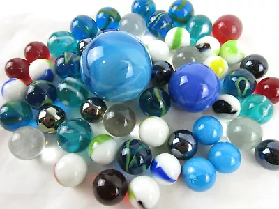 CLASSIC MARBLES Boulder Shooter Glass Swirl MEGA Mint Random Blind Pack Lot • $11.95