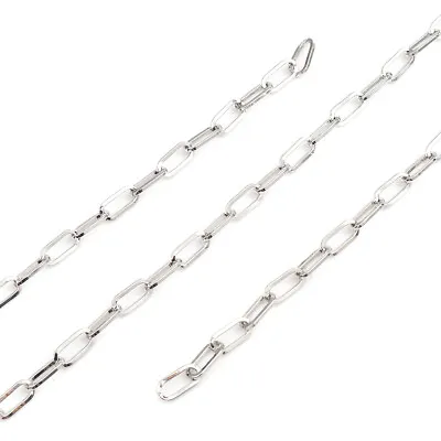 2M Paperclip Cable Chain - Antique Silver Tone - Link 12mmx6mm - Thick - J254673 • £5.29