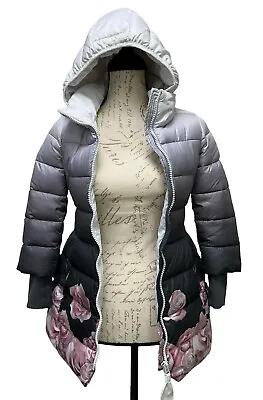 MONNALISA  Girls Designer Down Jacket 8 Multi Colors And Floral Design • $109.99