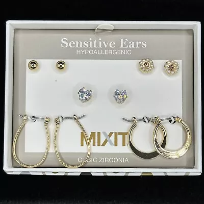 MIXIT - Sensitive Ears Hypoallergenic Cubic Zirconia Earrings • $12.99