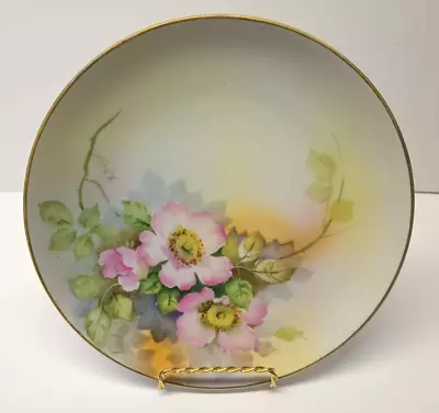 Signed K. Saito Gorgeous Gold Trim Plate Antique Nippon Hand Painted 8.5 Plate • $18.35