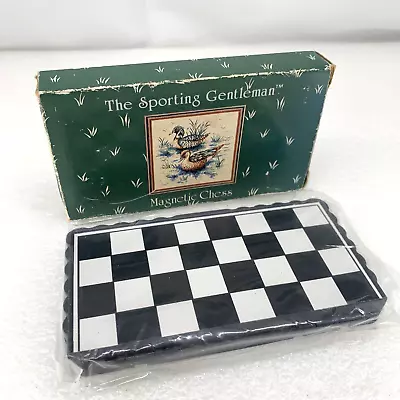 Russ The Sporting Gentleman Magnetic Chess Portable Folding Game Vintage • $17.95