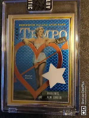 Marilyn Monroe 1960  Bed Sheet Relic Chromium Card Authentic Loving The Role • $48