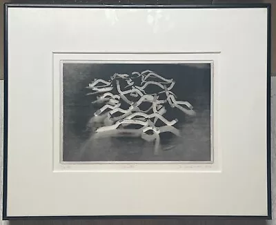 JO SANDMAN Abstract Expressionist 'Cluster' Signed ETCHING - Motherwell Student • $895