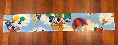 Vintage 1970s Walt Disney Mickey & Friends AIR MOBILE Window Curtain Valance • $12.79