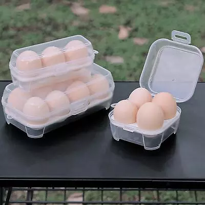 Egg Storage Box Grilling Accessories Shockproof Egg Carrier Egg Container Case • £5.41