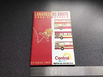 £25 • Buy Central Scottish Bus Group Lanarkshire North Area Timetable October 1986 HOP ON!