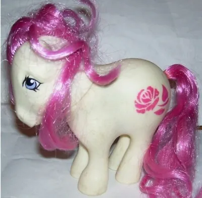 1982 Hong Kong Hasbro MLP G1 My Little Pony Birthday Flower June Red Rose • $7