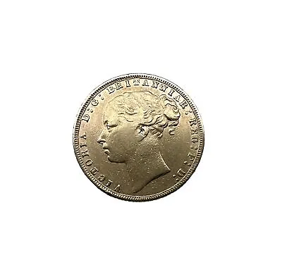 Queen Victoria Gold 1876 Sovereign • $725