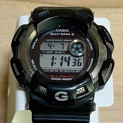 G-Shock Master Of GW-9100-1 Gulfman Watch Tough Solar Mens Digital Black • $73