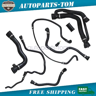 Radiator Coolant Hose 8pc Kit Water Hoses + Switch Fit BMW 750i 750Li 2006-2008 • $198.99